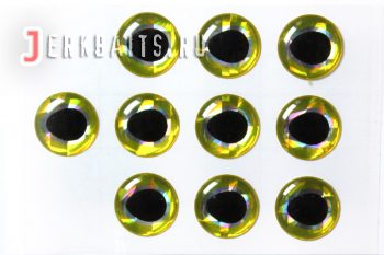 Глаз-3D-10ps-Eye-12mm-Silver-Gold