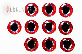 Глаз-3D-Eye-10mm-RED-Silver