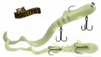 СИЛИКОНОВАЯ ПРИМАНКА TACKLE INDUSTRIES MAG SUPER D SWIMBAIT FOR MUSKIE MSD-67--Glow--White