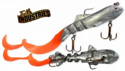 СИЛИКОНОВАЯ ПРИМАНКА TACKLE INDUSTRIES MAG SUPER D SWIMBAIT FOR MUSKIE MSD-69-Chrome-Orange