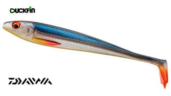 Силиконовая-приманка-DAIWA-Prorex-Duckfin-Shad-XL-250DF--25см--Roach