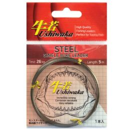 Поводочный материал Ushiwaka Steel Single Wire, 14кг 5м